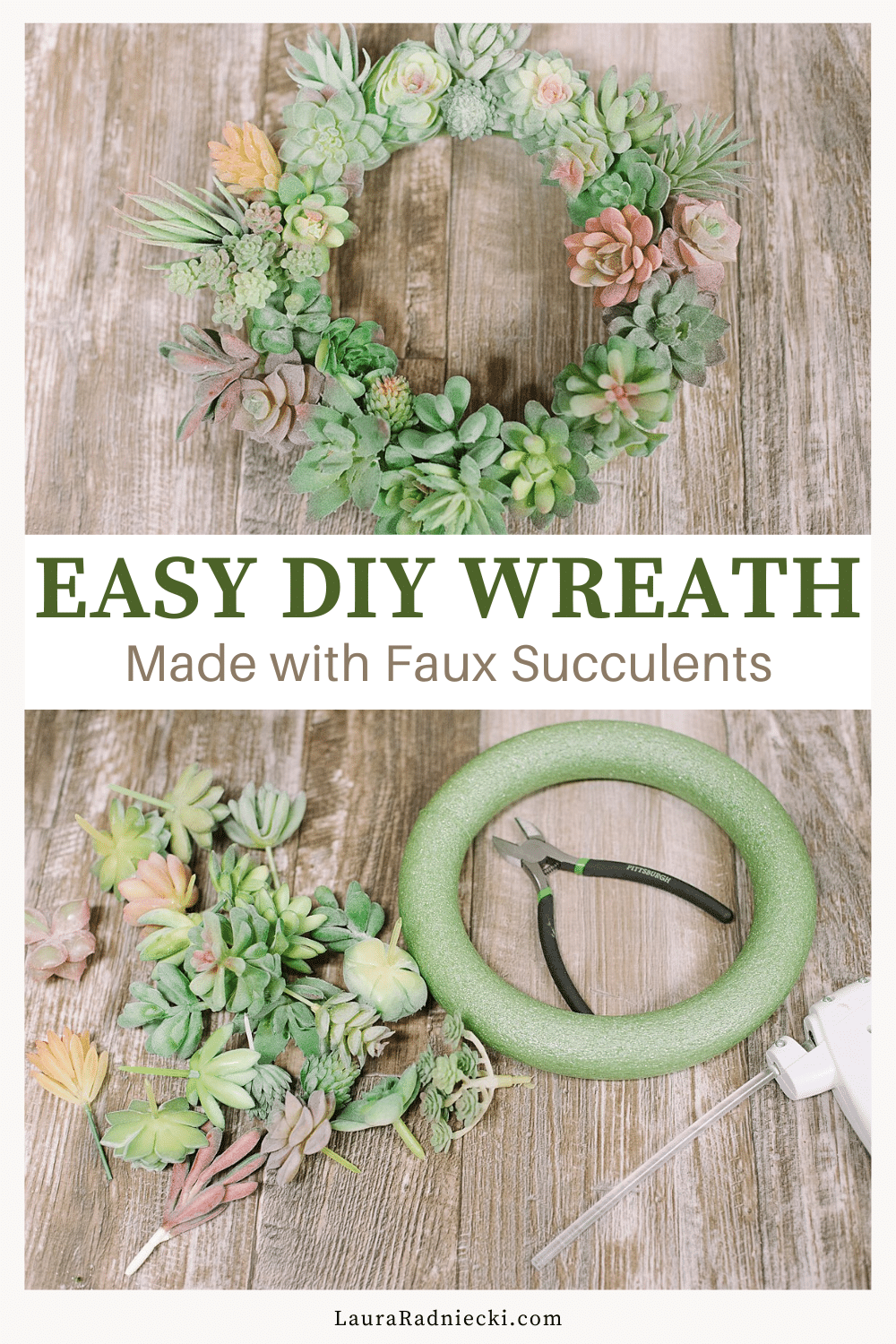 How to Make a Succulent Wreath