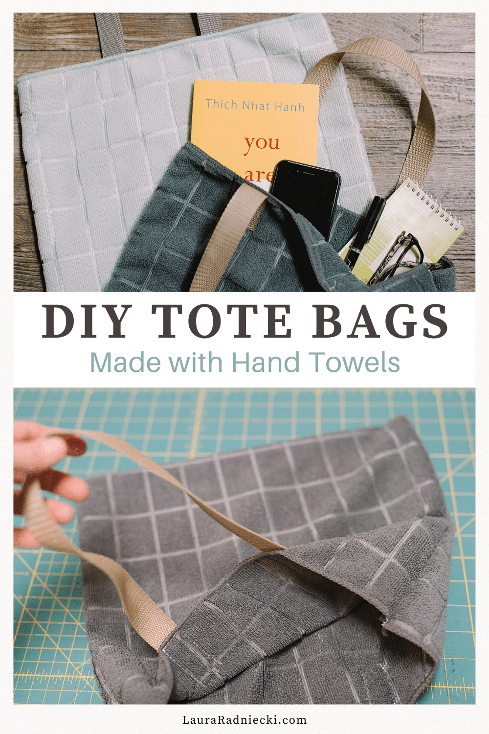 How to Make Tote Bags from Hand Towels