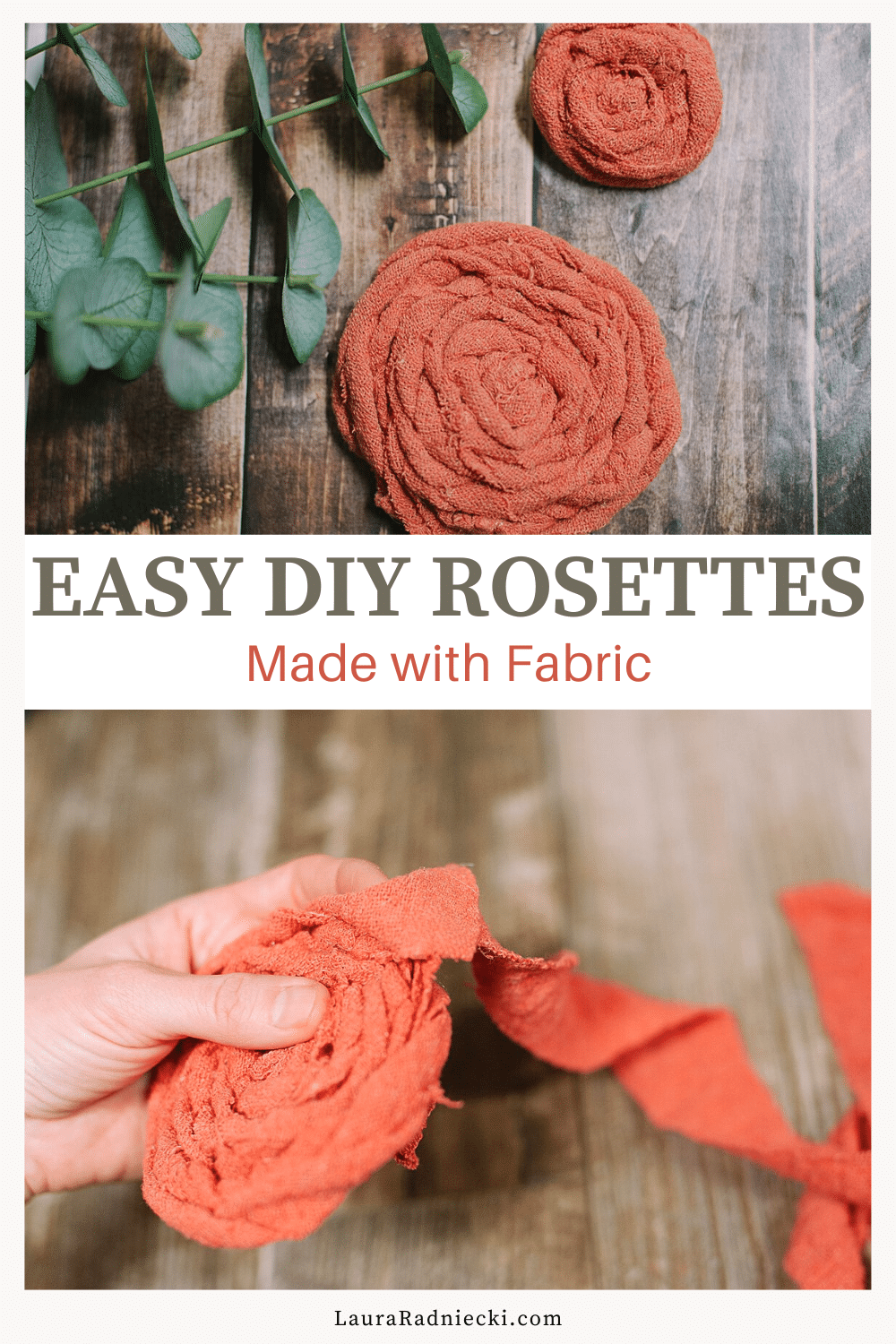 How to Make Fabric Rosettes from Shop Towels