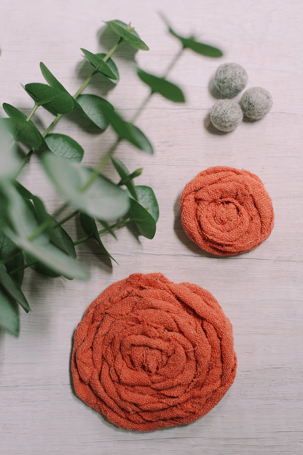 How to Make Fabric Rosettes from Shop Towels