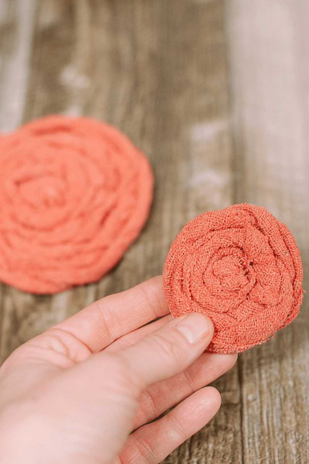 How to Make Fabric Rosettes from Shop Towels