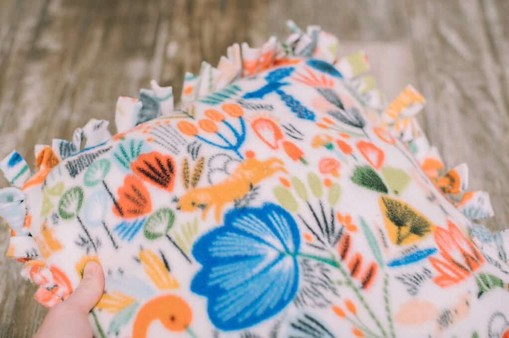 How to Make a Fleece Tie Pillowcase Easy No Sew Pillowcase