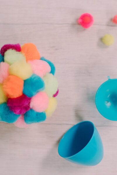 How to Make a pompom covered Easter Egg
