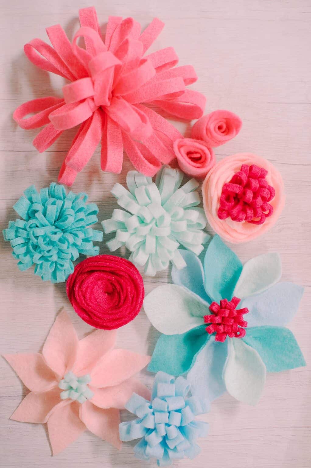 How to Make Felt Flowers Petal Flowers Easy Faux Flowers
