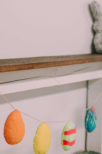 How to make a felt easter egg garland