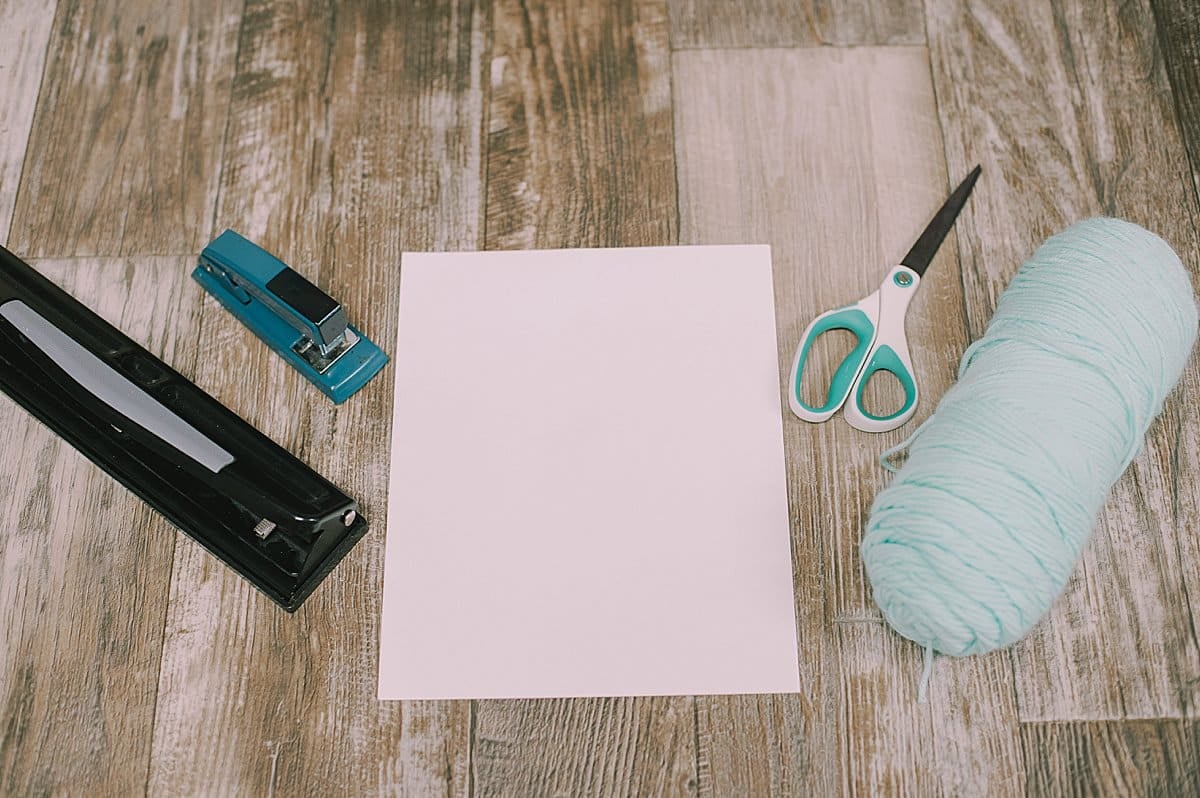 staple paper together to make a book