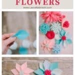 How to make felt petal flowers for spring.