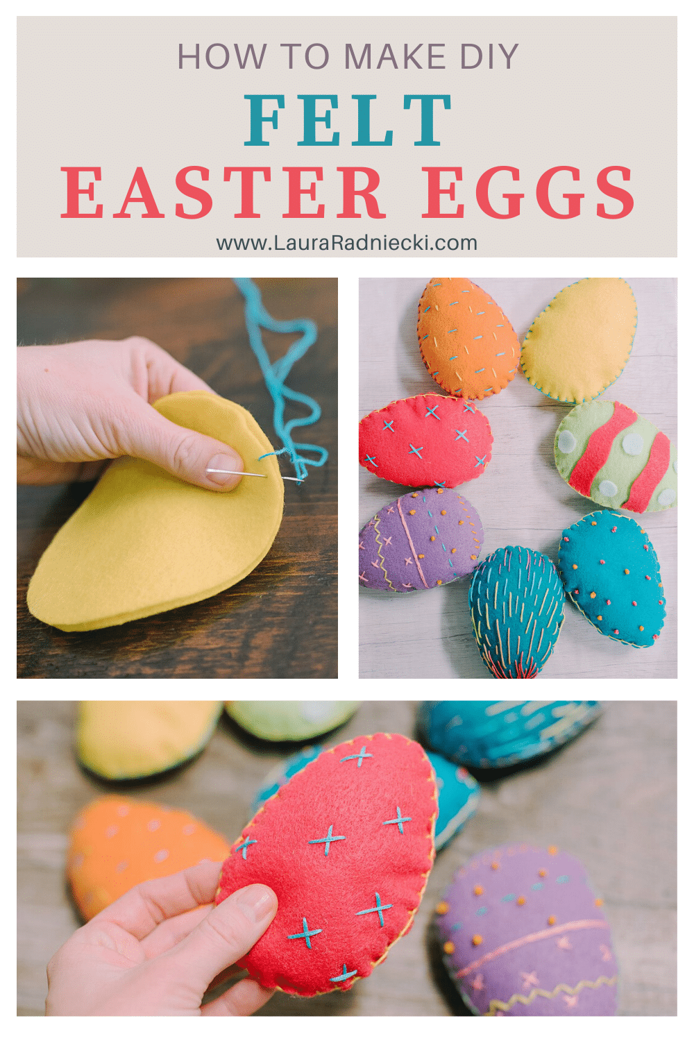 How to Make Felt Easter Eggs