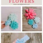 How to make felt mum flowers.