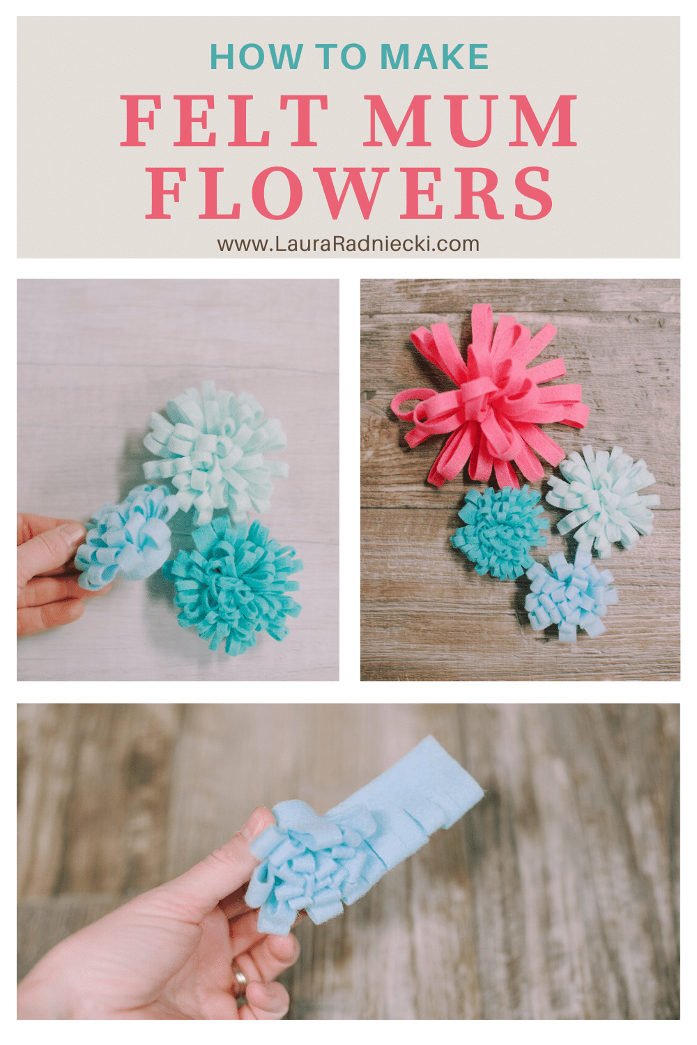 How to Make Felt Mum Flowers