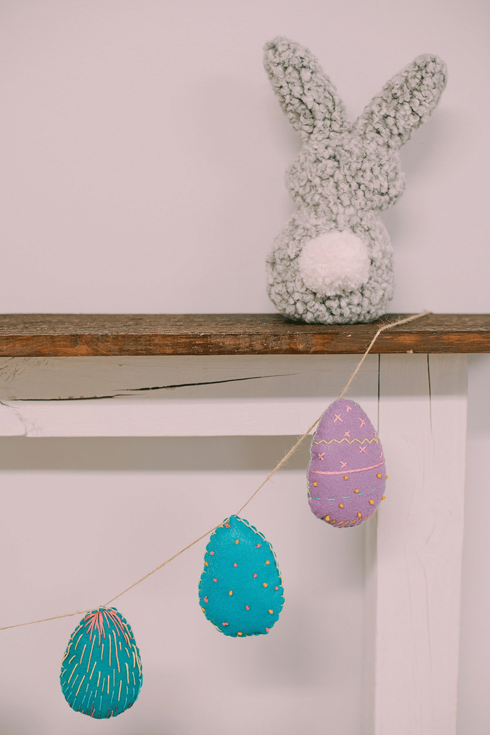 How to Make a Felt Easter Egg Garland