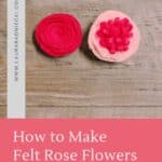 How to make a felt rose flower.