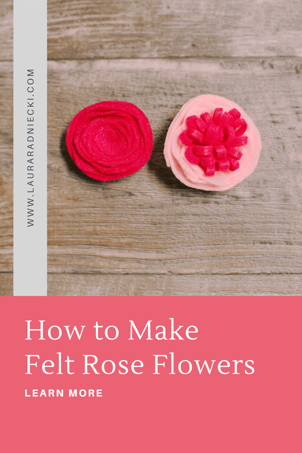 How to Make Felt Rose Flowers | Simple DIY Rose Flower using Felt