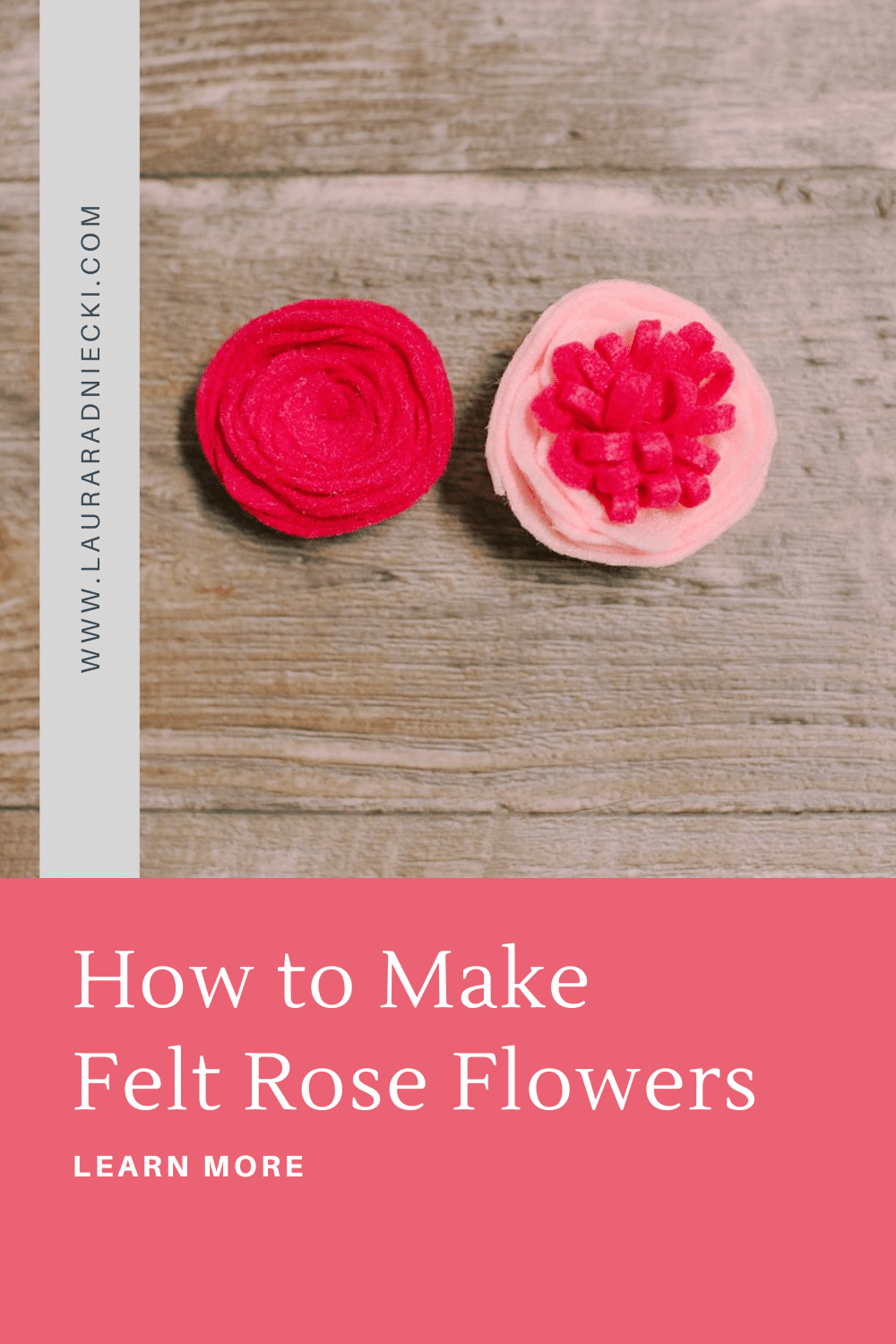 How to Make Felt Rose Flowers