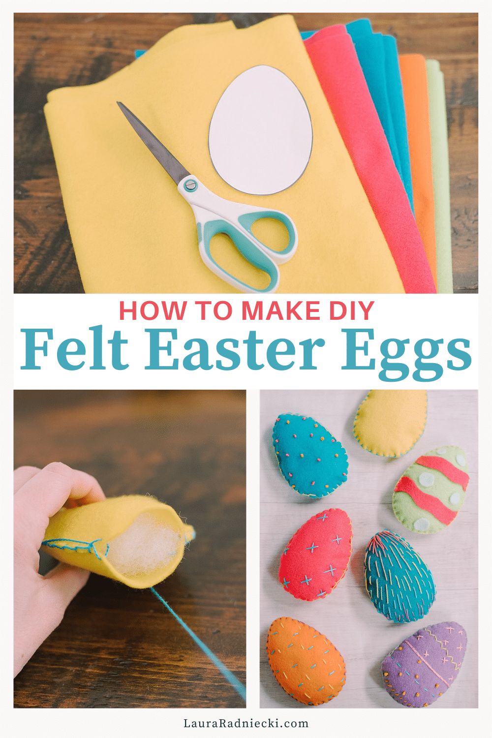 How to Make Felt Easter Eggs