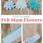 How to make felt mum flowers.