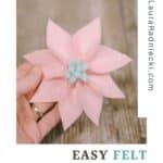 How to make felt petal flowers for spring.