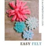 How to make felt mum flowers.