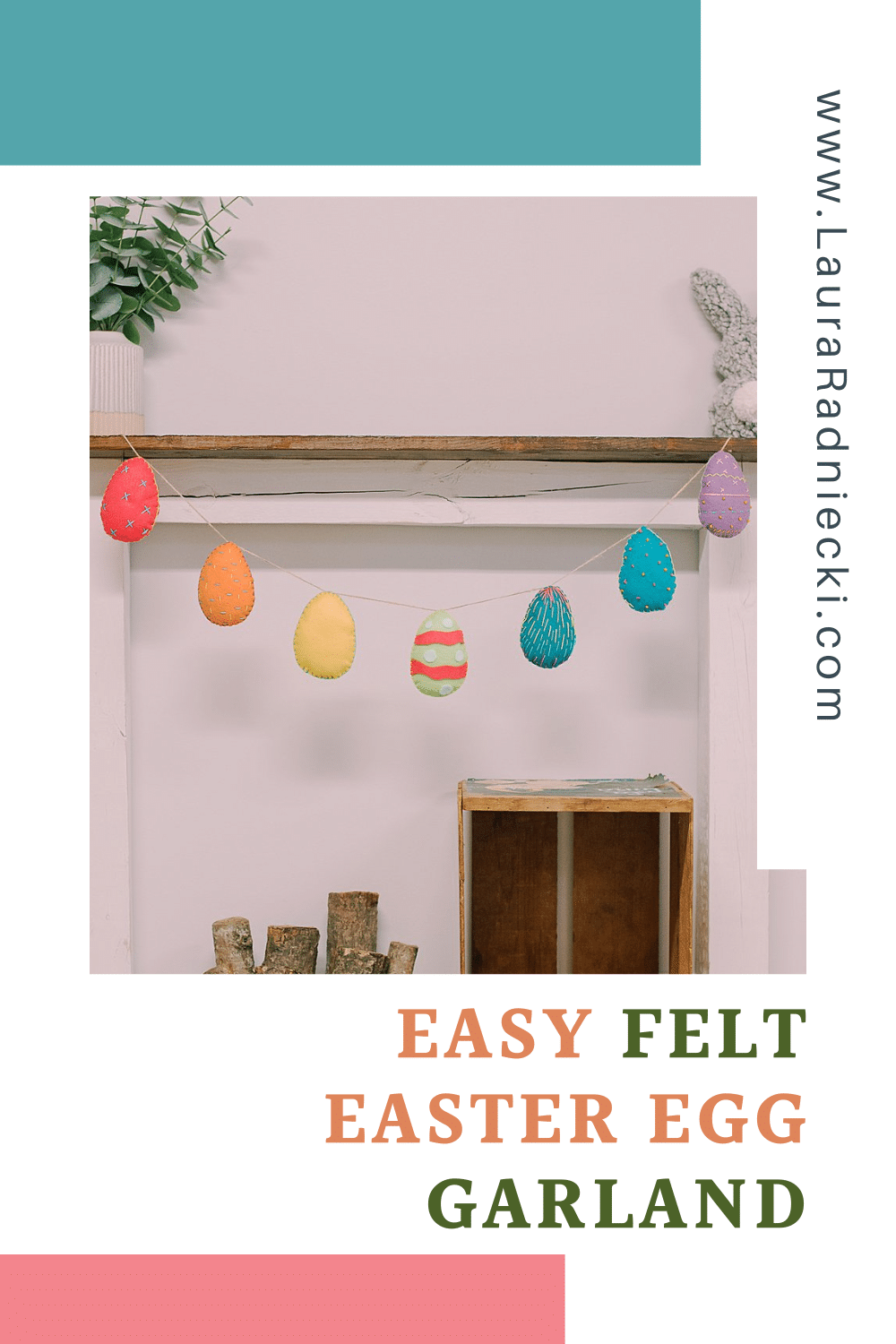 How to Make a Felt Easter Egg Garland