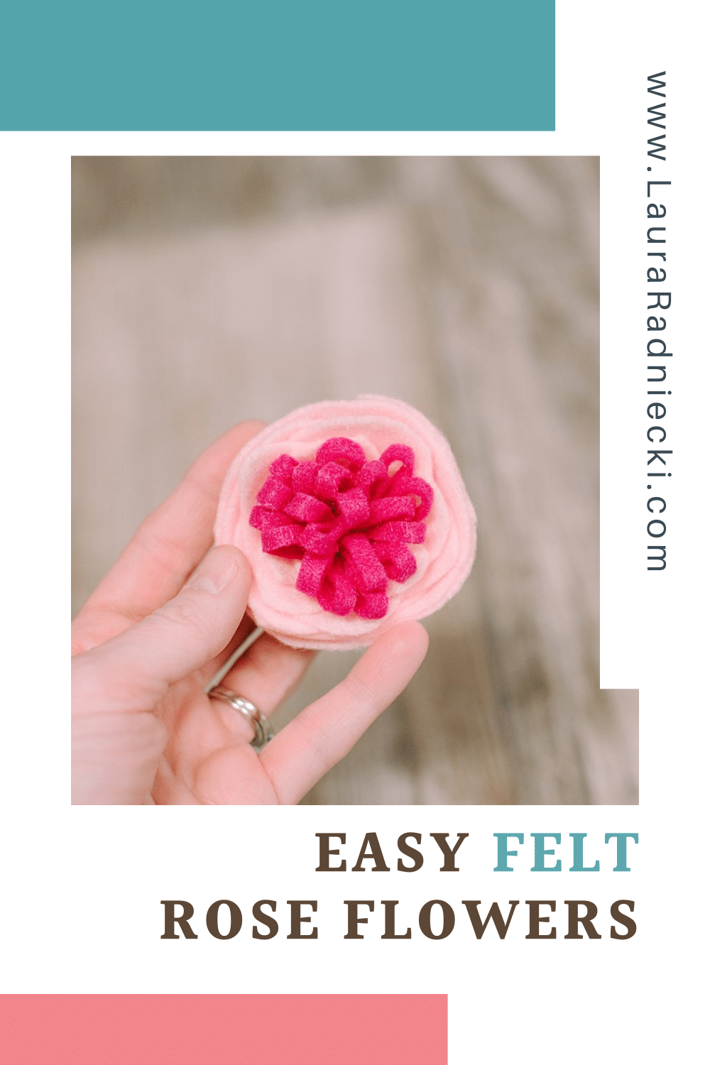 How to Make Felt Rose Flowers