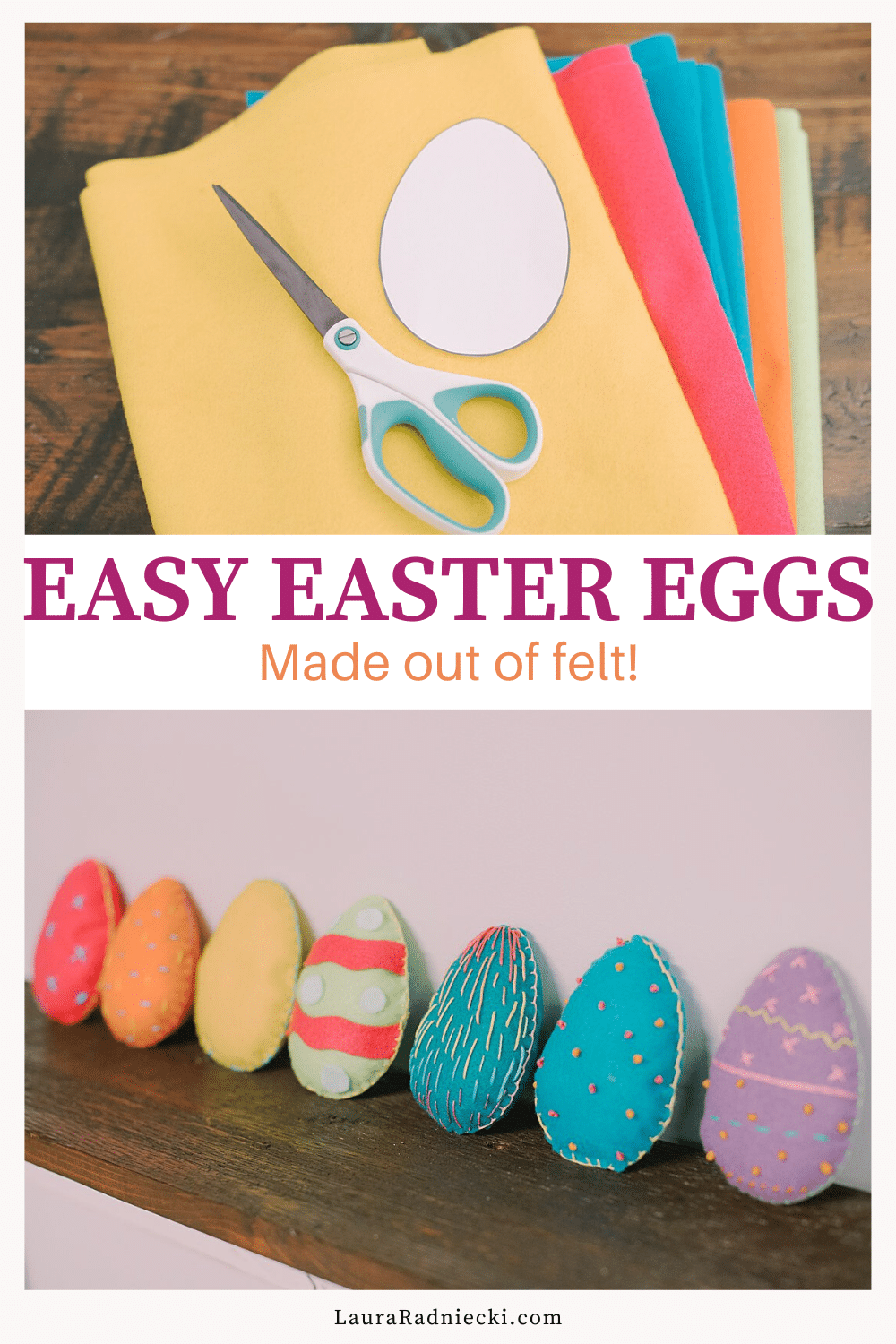 How to Make Felt Easter Eggs