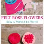 How to make a felt rose flower.