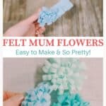 How to make felt mum flowers.
