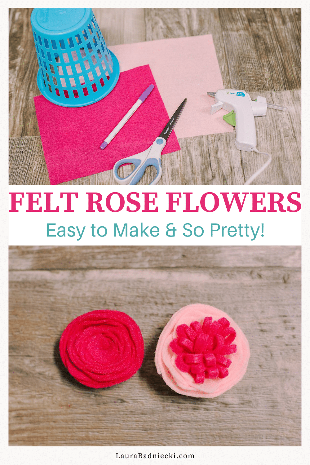 How to Make DIY Felt Rose Flowers