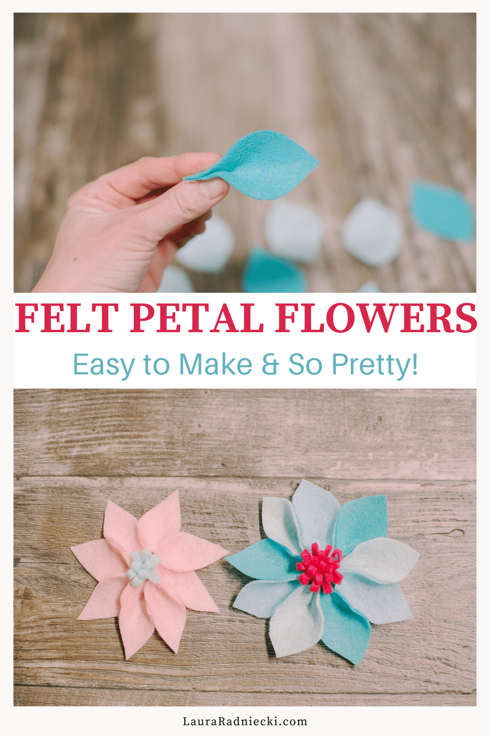 How to Make Felt Petal Flowers