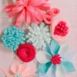 How to make felt petal flowers for spring.