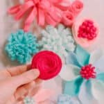 How to make a felt rose flower.