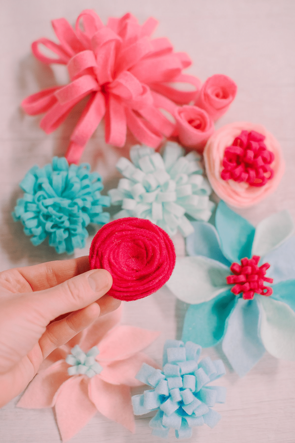 How to Make Felt Rose Flowers