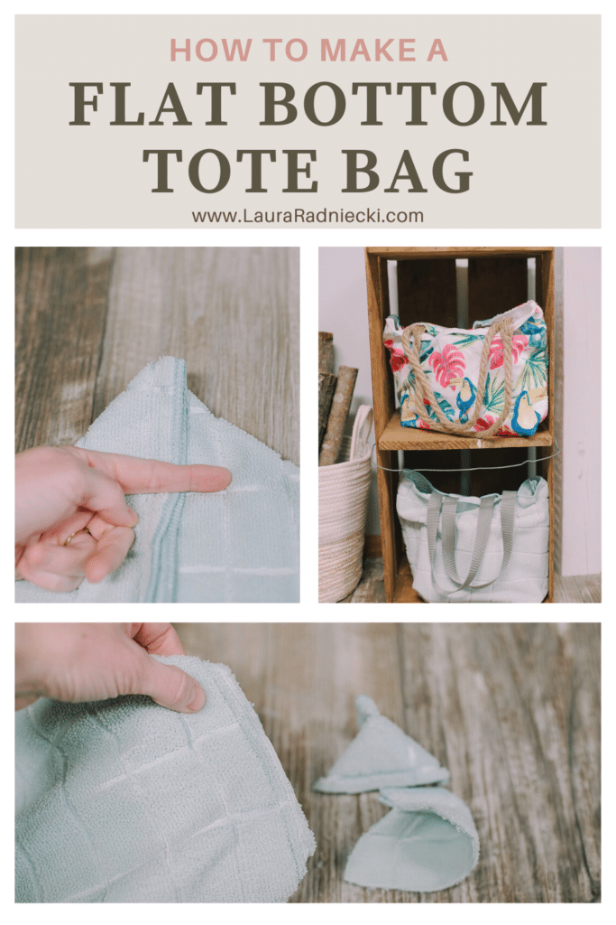 How to Make a Flat Bottom Tote Bag Out of Hand Towels
