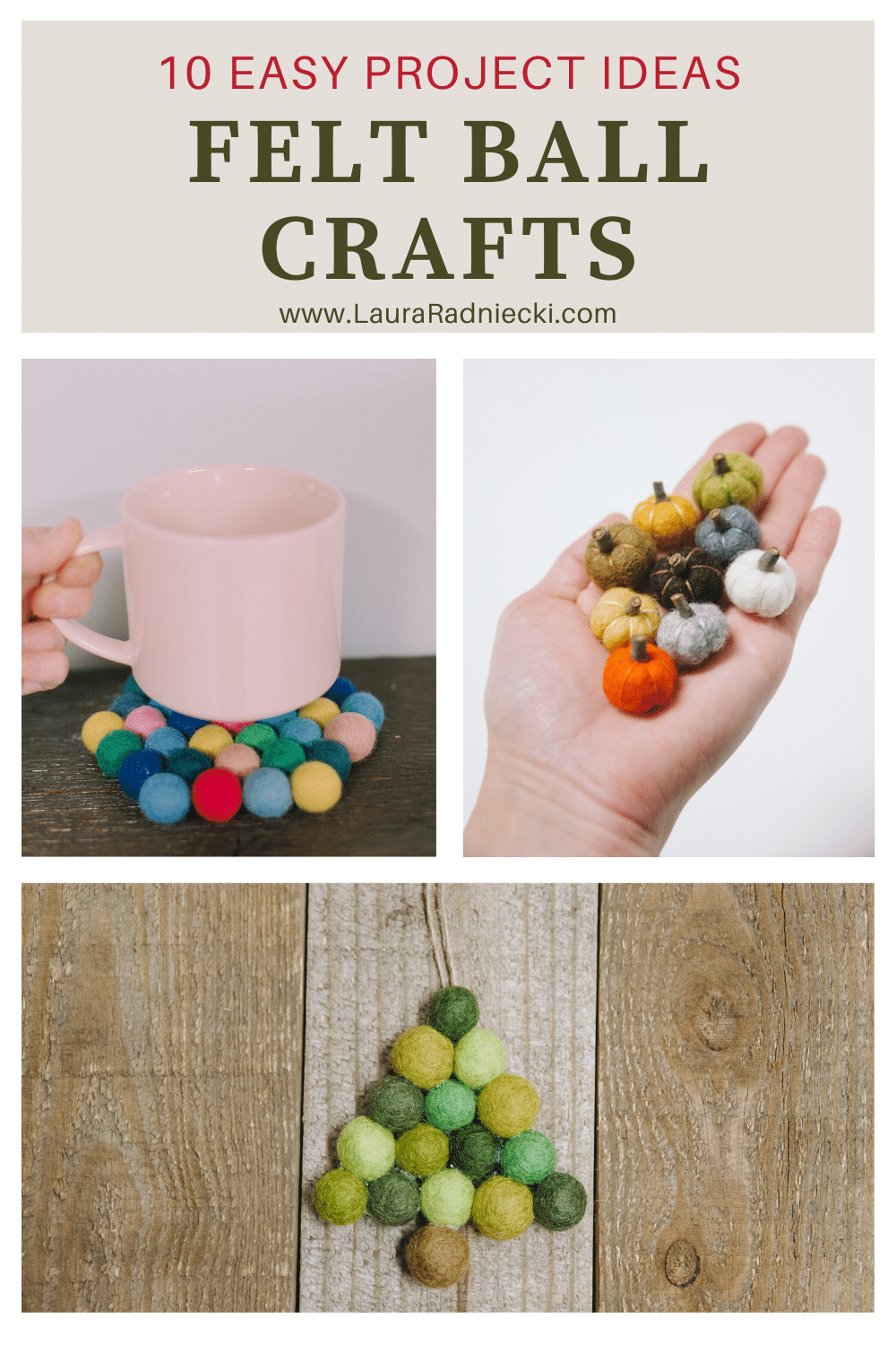 10 Easy Felt Ball Craft Ideas