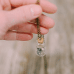 How to Make a Mini Glass Bottle Necklace with Shark Teeth inside | Keepsake Jewelry, DIY Glass Bottle Necklace to put treasures or keepsakes inside