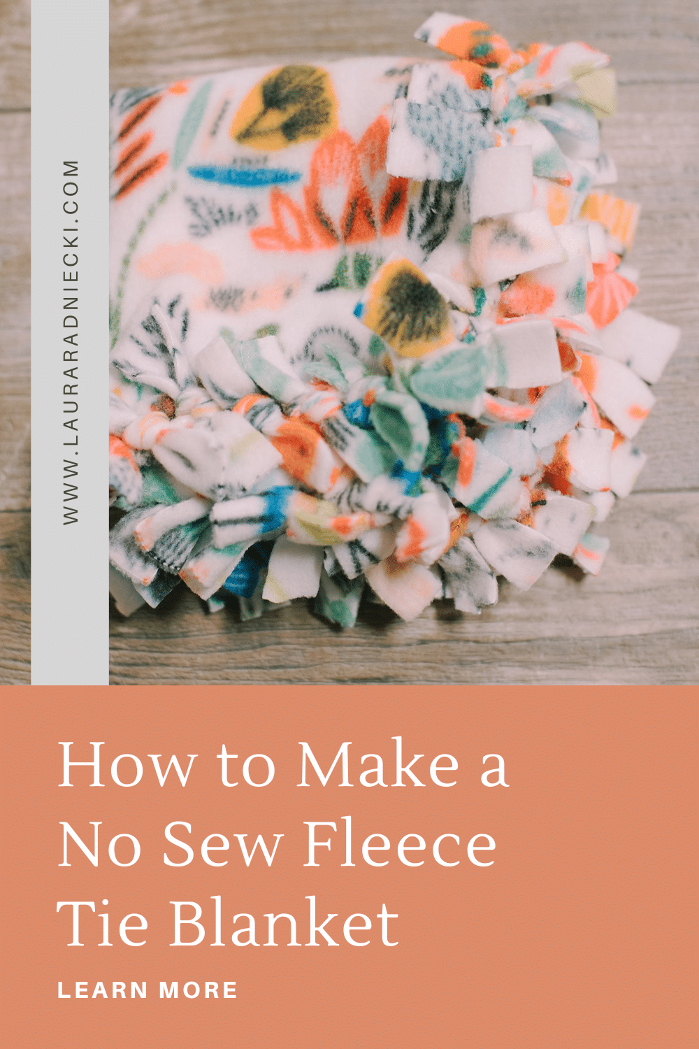 How to Make a Fleece Blanket {Sew & No-Sew}