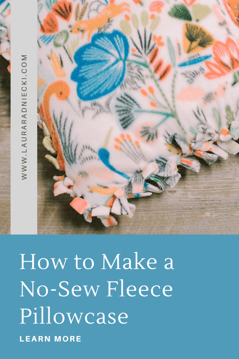 How to Make a Fleece Tie Pillowcase Easy No Sew Pillowcase