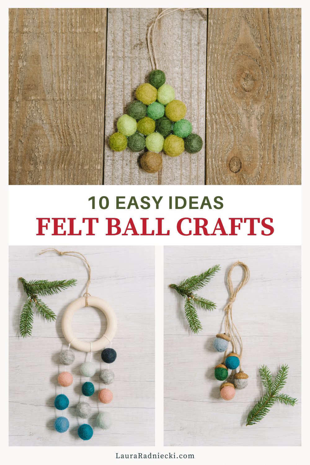 10 Easy Felt Ball Craft Ideas