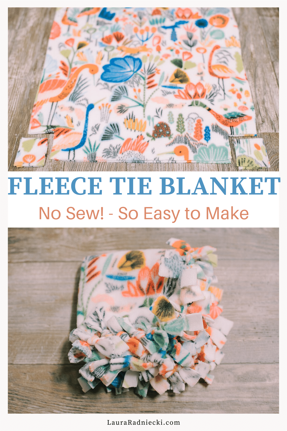 How to Make a Fleece Tie Blanket