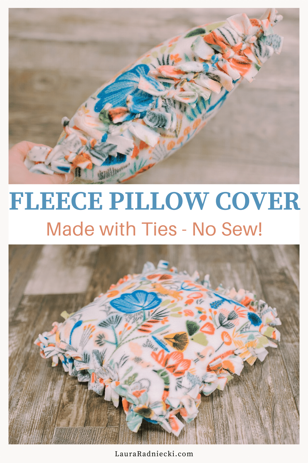 How to Make a Fleece Tie Pillowcase