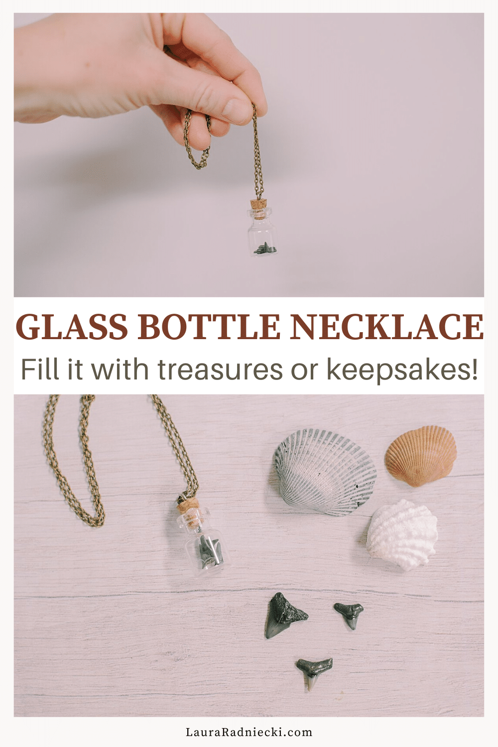 How to Make a Mini Glass Bottle Necklace