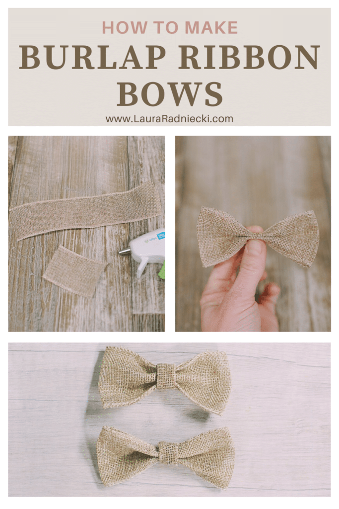 How to Make Bows from Burlap Ribbon | Easy DIY Bow Tutorial