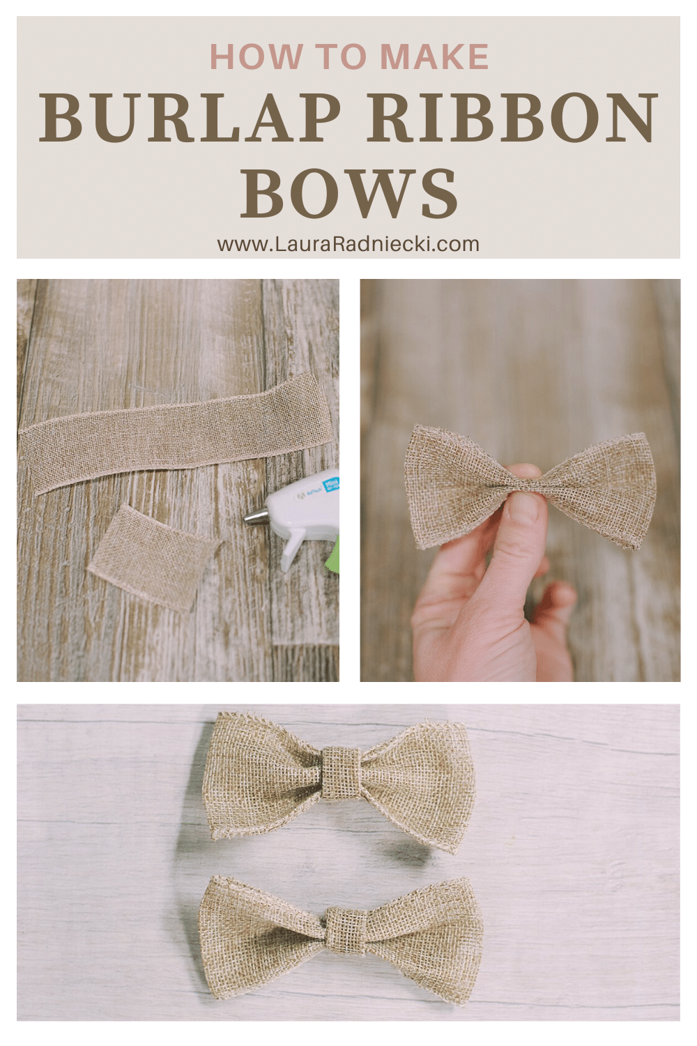 How to Make Perfect Burlap Bows • The Pinning Mama