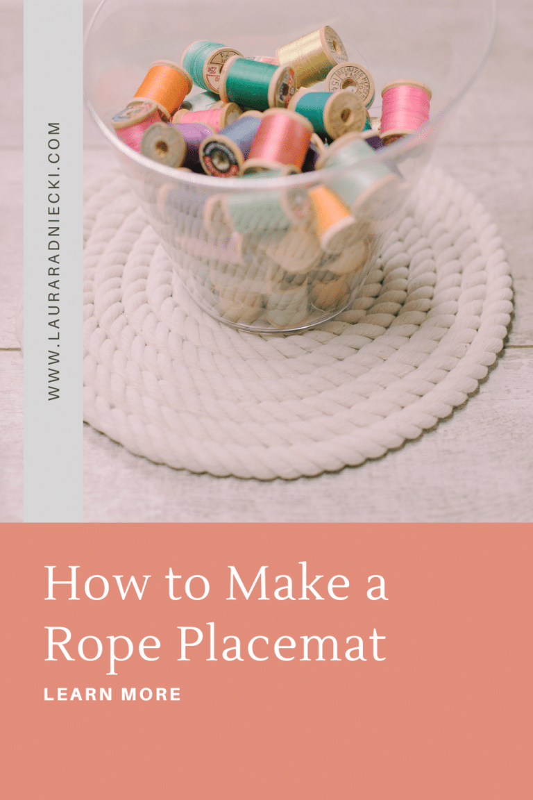 How to Make a DIY Rope Placemat DIY Rope Charger or Trivet