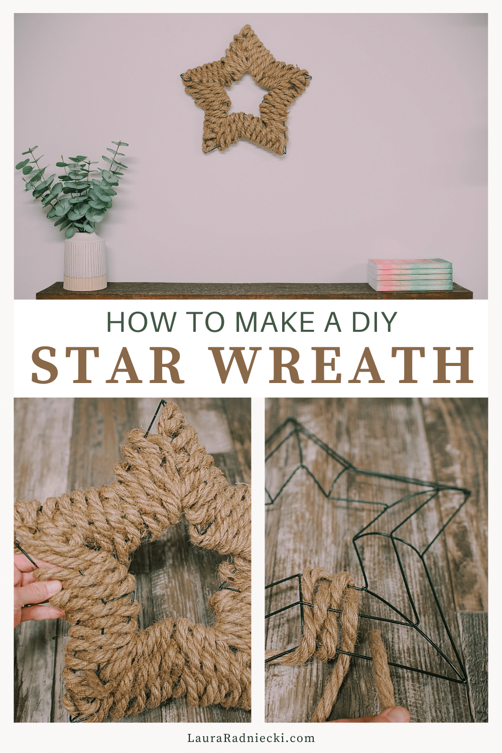 How to Make a Star Wreath | DIY Jute Star Wreath