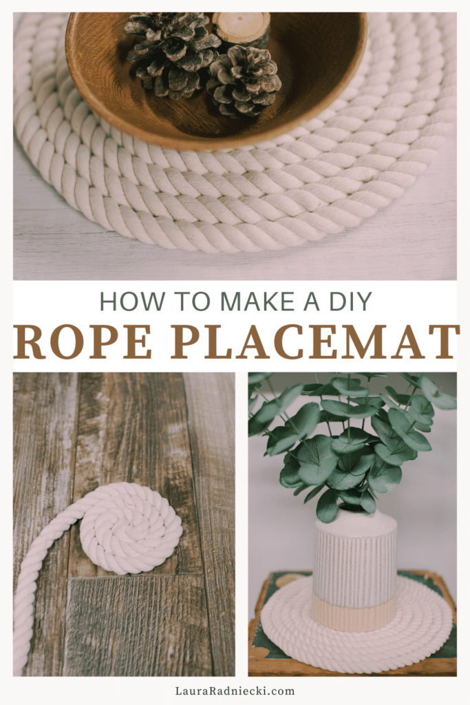 How to Make a DIY Rope Placemat DIY Rope Charger or Trivet