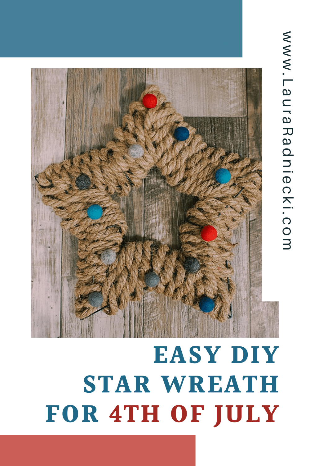 DIY Star Wreath for 4th of July