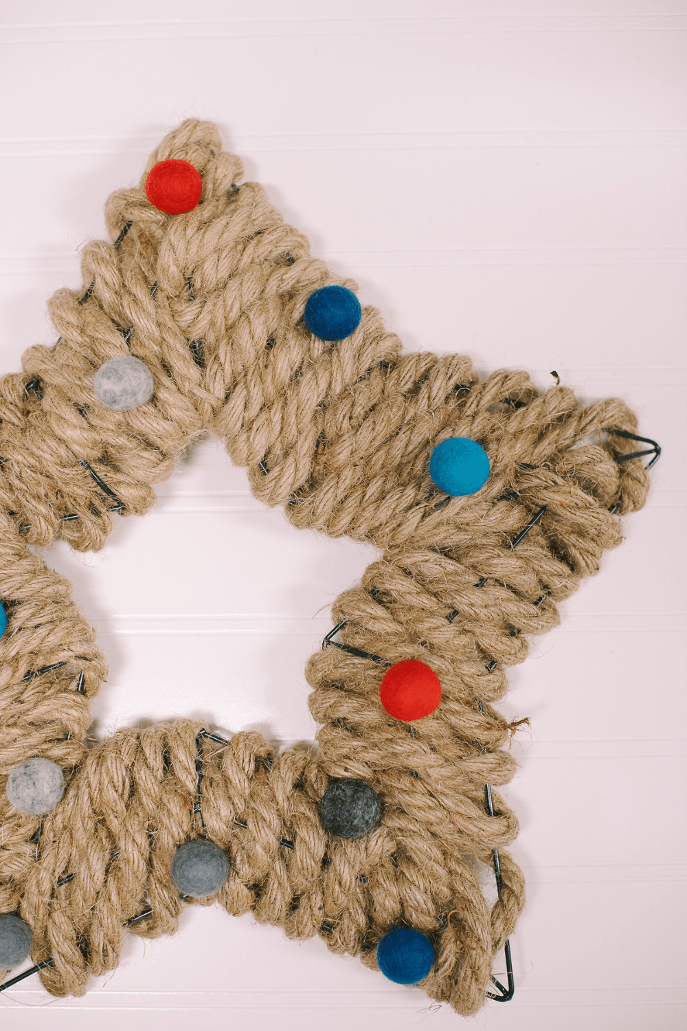 DIY Star Wreath for 4th of July