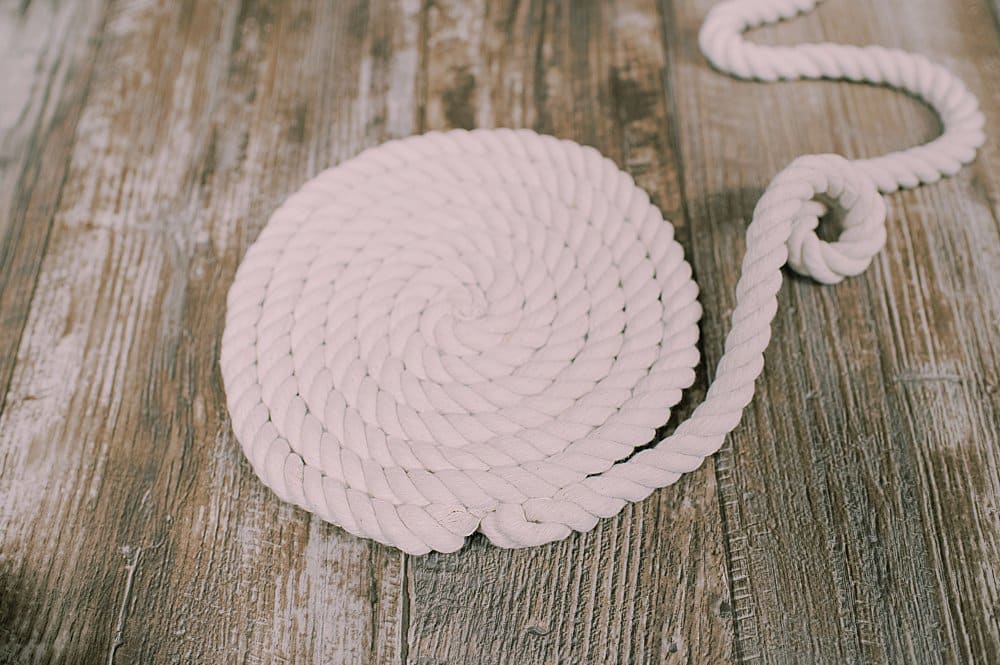 how to make a DIY rope placemat