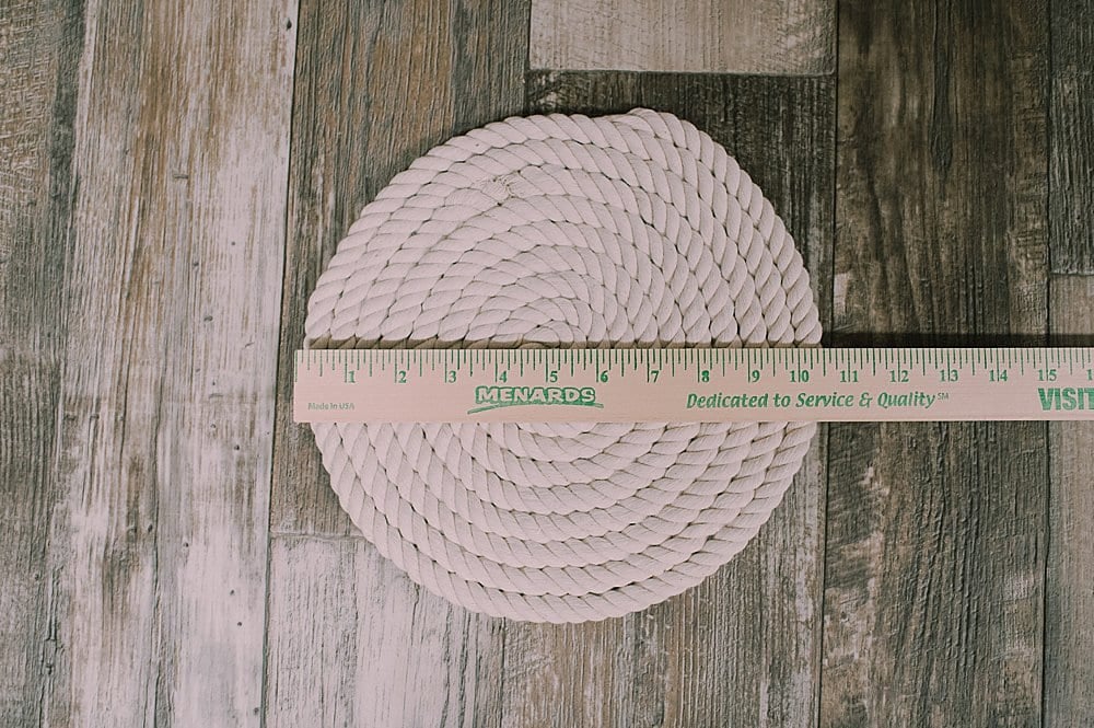 how to make a DIY rope charger or trivet